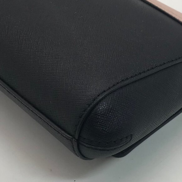 Kate Spade Laurel Way Black & Blush Pink Saffiano Leather Greer Shoulder Bag - Picture 8 of 11